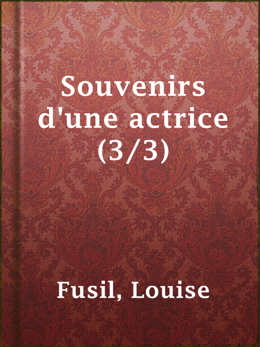 Cover image for Souvenirs d'une actrice (3/3)